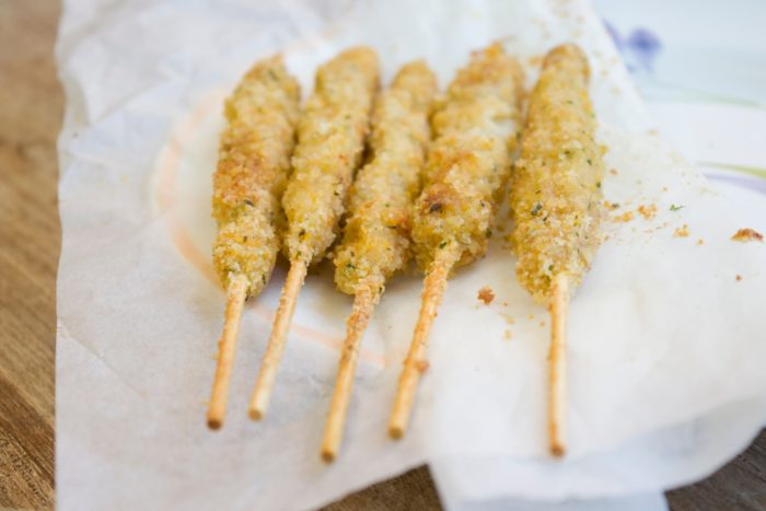 ricetta degli stecchi alla petroniana o alla bolognese: spiedini fritti di mortadella